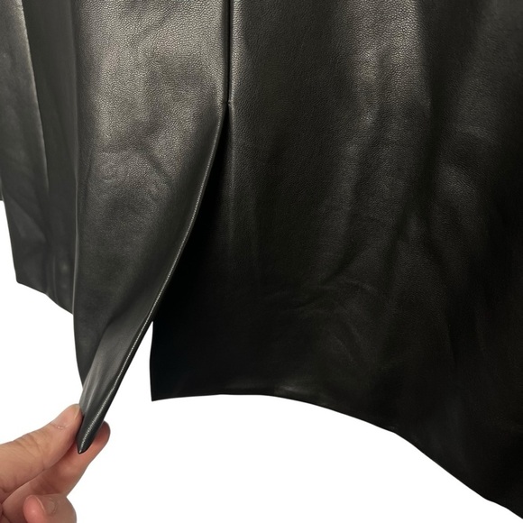 J Crew Willa Faux Leather Blazer Black Size 2 NEW - Picture 11 of 14